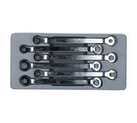 AB Tools 6Pc Brake Line Hydraulic Pipe Spanner Wrench Set Open Ended Hex Square Ends