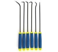 AB Tools 6Pc Long Reach Pick & Hook Set Soft Grip O Ring Seal Gasket Clock Repair