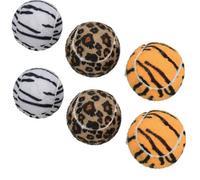 AB Tools 6Pk Doggy Jungle Themed Standard Tennis Balls For Dogs Play 7Cm