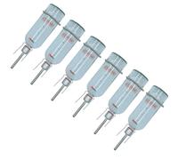 AB TOOLS 6PK Small Animal Glass 750ml Chew Proof Water Bottle With Water Level Indicator