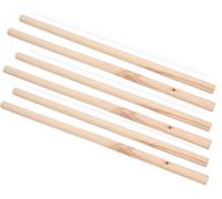 AB Tools 6Pk Wooden Bird Perch Canary Budgie Cockatiel Parrot Bird Cage Accessories 19"