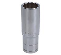 AB Tools 7/16 WW Whitworth Double Deep 1/2 Drive British Socket BSW 12 Sided Bi-Hex