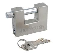 AB Tools 70mm Shutter Padlock Lock 3 Keys Security Solid Shed Garage Storage