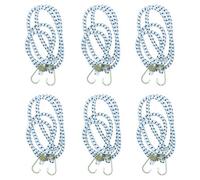AB Tools 72" Heavy Duty Bungee Cords Fasteners Tie Downs Fastening Metal Hooks 6Pk