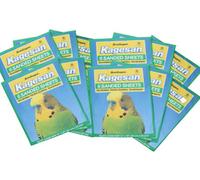 AB Tools 72 Sanded Sheets Sandpaper Cage Lining Budgies Caged Birds 25X33Cm