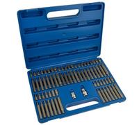 AB Tools 74Pc Hex (Allen), Star (Torx), Spline, Tamperproof & Ribe Bit Socket Set Te341