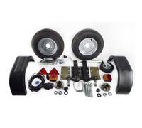 AB Tools 750Kg Trailer Kit Suspension Units Hitch Lights Mudguards Towing 5M Cable Wheels