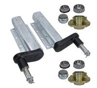 AB Tools 750Kg Trailer Suspension Units Extended Stub Axles With 4In Pcd Hubs Pair