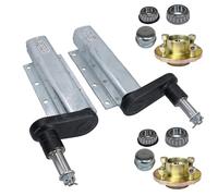 AB Tools 750kg Trailer Suspension Units Extended Sub Axles With 100mm PCD Hubs Pair