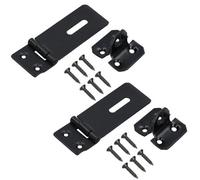 AB Tools 75mm Heavy Duty Safety Hasp And Staple Security Lock For Gates Sheds Doors 2Pk