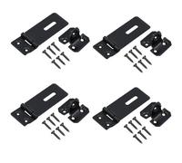 AB Tools 75mm Heavy Duty Safety Hasp And Staple Security Lock Gates Sheds Doors 4 Pack