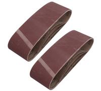 AB Tools 75mm X 533mm 120 Grit Fine Abrasive Sanding Belt Sander Discs Sheets 10 Pack