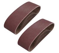AB Tools 75mm X 533mm 80 Grit Medium Abrasive Sanding Belt Sander Discs 10 Pack