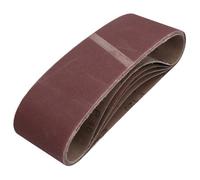 AB Tools 75mm X 533mm Mixed Grit 40 - 120 Abrasive Sanding Belt Sander Discs 5 Pack