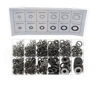 AB Tools 790Pc Flat & Spring Washers Stainless Steel Rust Resistant Assortment Kit M4-M12