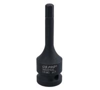 AB Tools 7mm X 78mm 1/2In Drive Extra Long Impact Impacted Allen Hex Key Male Socket