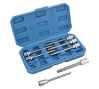 AB Tools 7Pc 3/8" Drive Ball Ended Metric Extra Long Allen Hex Keys 3 - 10mm Bit Sockets