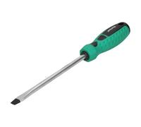 AB Tools 8.0mm X 150mm Slotted Flat Headed Screwdriver With Magnetic Tip Rubber Handle
