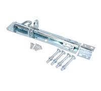 AB Tools 8" / 200mm Galvanised Brenton Bolt Sliding Lock Gate Shed Door Padbolt & Fixings