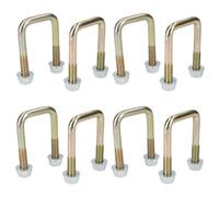 AB Tools 8 Pack M10 40mm X 70mm U-Bolt N-Bolt For Trailers With Nuts High Tensile