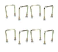 AB Tools 8 Pack M10 60mm X 90mm U-Bolt N-Bolt For Trailers With Nuts High Tensile