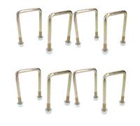 AB Tools 8 Pack M10 70mm X 100mm U-Bolt N-Bolt For Trailers With Nuts High Tensile