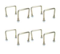 AB Tools 8 Pack M10 80mm X 75mm U-Bolt N-Bolt For Trailers With Nuts High Tensile