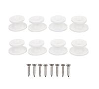 AB Tools 8 Pack OEM White Boat Cover Sprayhood Button Tie Down Hook Stainless Screws