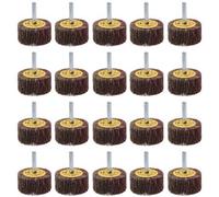 AB Tools 80 Grit 50mm Flap Wheel Disc Abrasive Sanding Pads For Drills 6mm Shank 20Pc