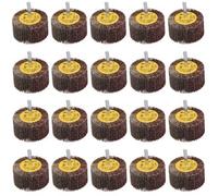 AB Tools 80 Grit 60mm Flap Wheel Disc Abrasive Sanding Pads For Drills 6mm Shank 20Pc