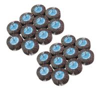 AB Tools 80 Grit 80mm Flap Wheel Disc Abrasive Sanding Pads For Drills Grinders 6mm Shank 20Pc