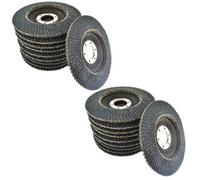 AB Tools 80 Grit Zirconium Flap Disc Sanding Grinding Rust Removing 4-1/2" Grinder 20Pk