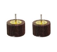 AB Tools 80mm X 50mm Flap Wheel Disc Abrasive Sanding Pad For Drills 60 Grit 2 Pack