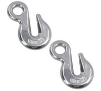 AB Tools 8mm (5/16In) Eye Grab Hook 316 Stainless Steel Chain Holder Lifting Marine 2Pc