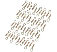 AB Tools 8mm Close Hook Anchor Eye Bolt Rawl Expansion Bolts Shield Wall 48 Pack