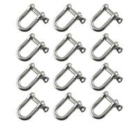 AB Tools 8mm Galvanised Dee Shackle PACK of 12 Chandlery DK02