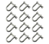 AB Tools 8mm Galvanised Dee Shackle Pack Of 12 Chandlery Dk02