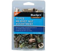AB Tools 8mm Steel Nut Serts Inserts Rivet Nut Threaded Inserts Blindnut Rivnut Fastener