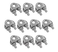 AB Tools 8mm Wire Rope / Cable Grip / Clamp Stainless Steel 316 Marine Grade 10 Pack