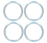 AB Tools 8mm X 75mm Steel Round O Rings Welded Zinc Plated 4 Pack Dk34