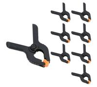 AB Tools 8Pc 2-1/2In Micro Plastic Clamp Nylon Spring Clamps Grips Clips Market Stall