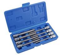AB Tools 8Pc 3/8" Drive T25-T60 Star Torx Socket Bit Set Ratchet Torque 110mm Long