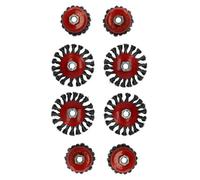 AB Tools 8Pc Cup Bevel Wire Twist Brush Rust Paint Removal For 4-1/2" 115mm Grinders