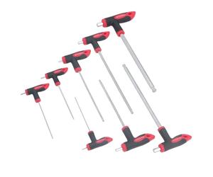 AB Tools 8pc Metric MM Hex Allen Key T Bar Handle Set with Ball Ends Ended 2mm - 10mm