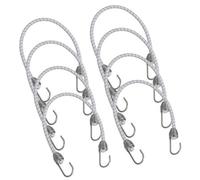 AB Tools 8Pk 20" Bungee Rope With Stainless Steel Hooks Cords Shock Elastic Marine Boat