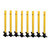 AB Tools 8Pk Security Post Fold Down Retro Fit Integral Lock Caravan Trailers Motorhome