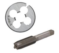 AB Tools 9/16" X 18 Unf Tap & Die Tungsten Steel Taper And 38mm Split Die