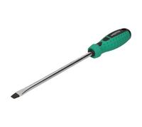 AB Tools 9.5mm X 200mm Slotted Flat Headed Screwdriver With Magnetic Tip Rubber Handle