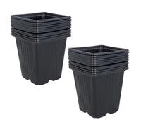 AB Tools 9Cm Square Plant Flowers Seeds Seedling Plastic Pots Trays Containers 24Pc