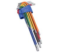 AB Tools 9pc Extra-Long Star Torx Tamper Torx Keys Multicoloured with Holder T10 - T50